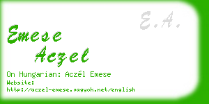 emese aczel business card